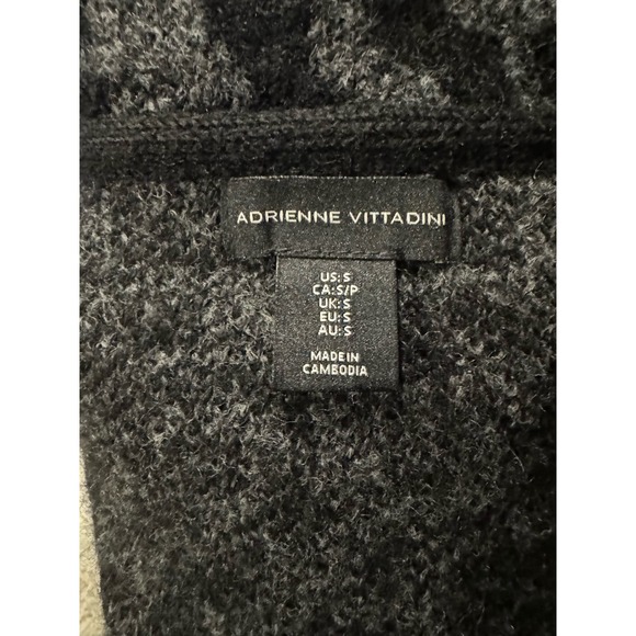 Adrienne Vittadini Animal Print Long Cardigan Sweater With Pockets S Small - Picture 3 of 5